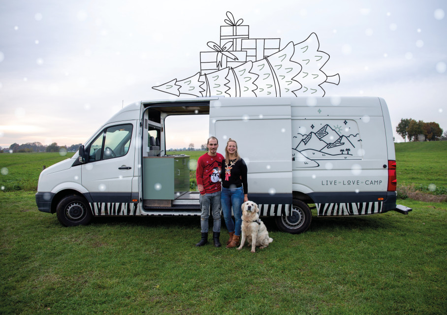 Camper Pioneer kerstkaart