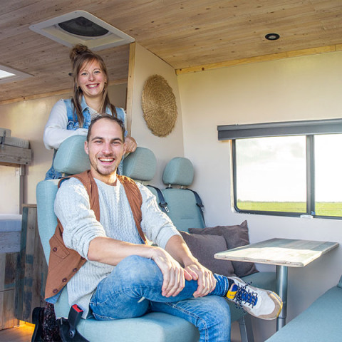 Camper pioneer portfolio Mercedes Sprinter geheel zelfvoorzienend camper